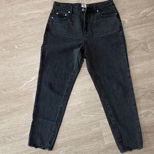 Princess Polly Black Ankle Jeans